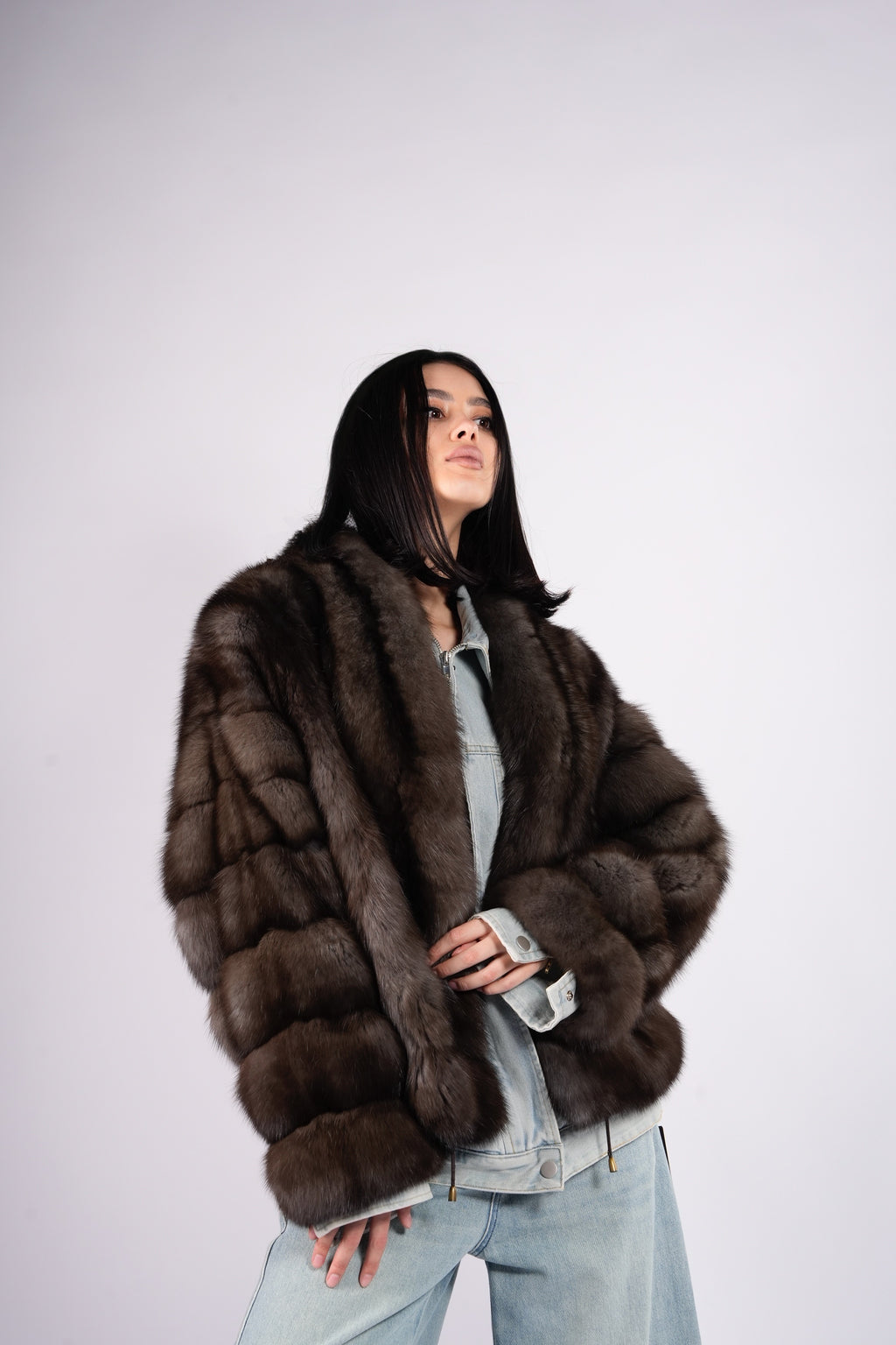 Barguzinsky Sable Bomber Jacket