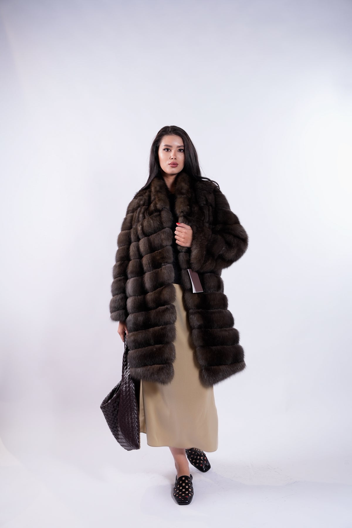 Barguzinsky Sable Midi Coat