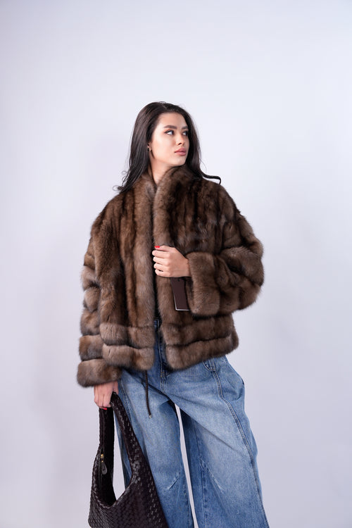Barguzinsky Sable Bomber Jacket