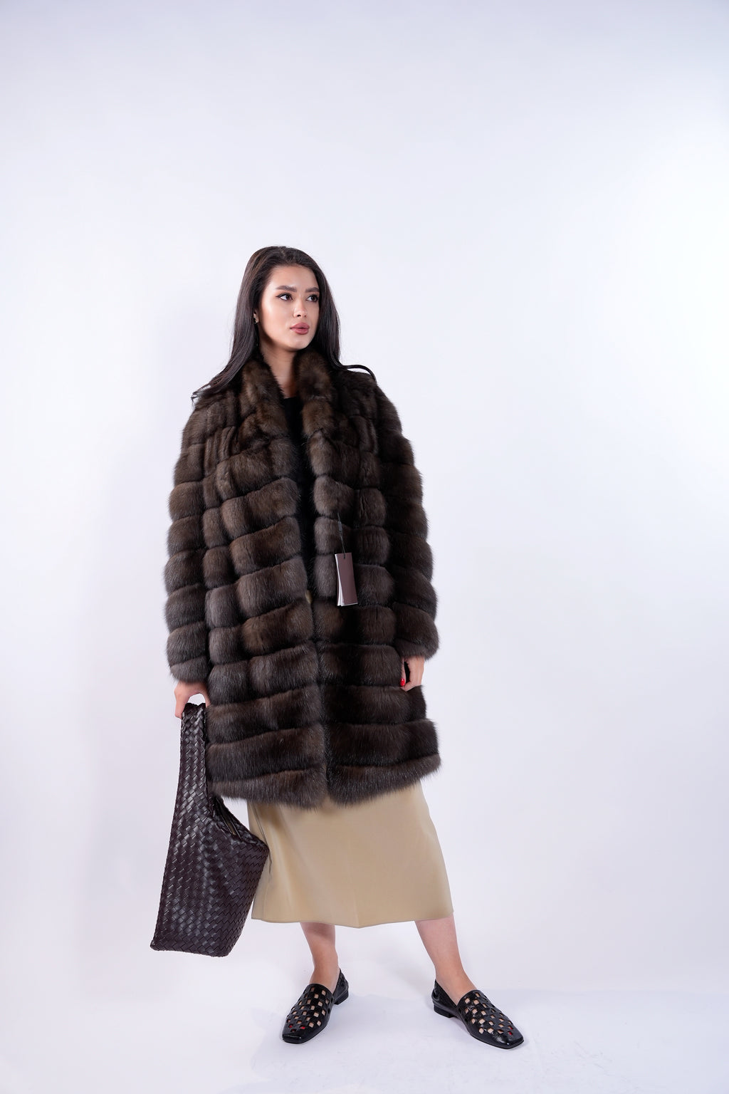 Barguzinsky Sable Midi Coat