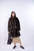 Barguzinsky Sable Midi Coat
