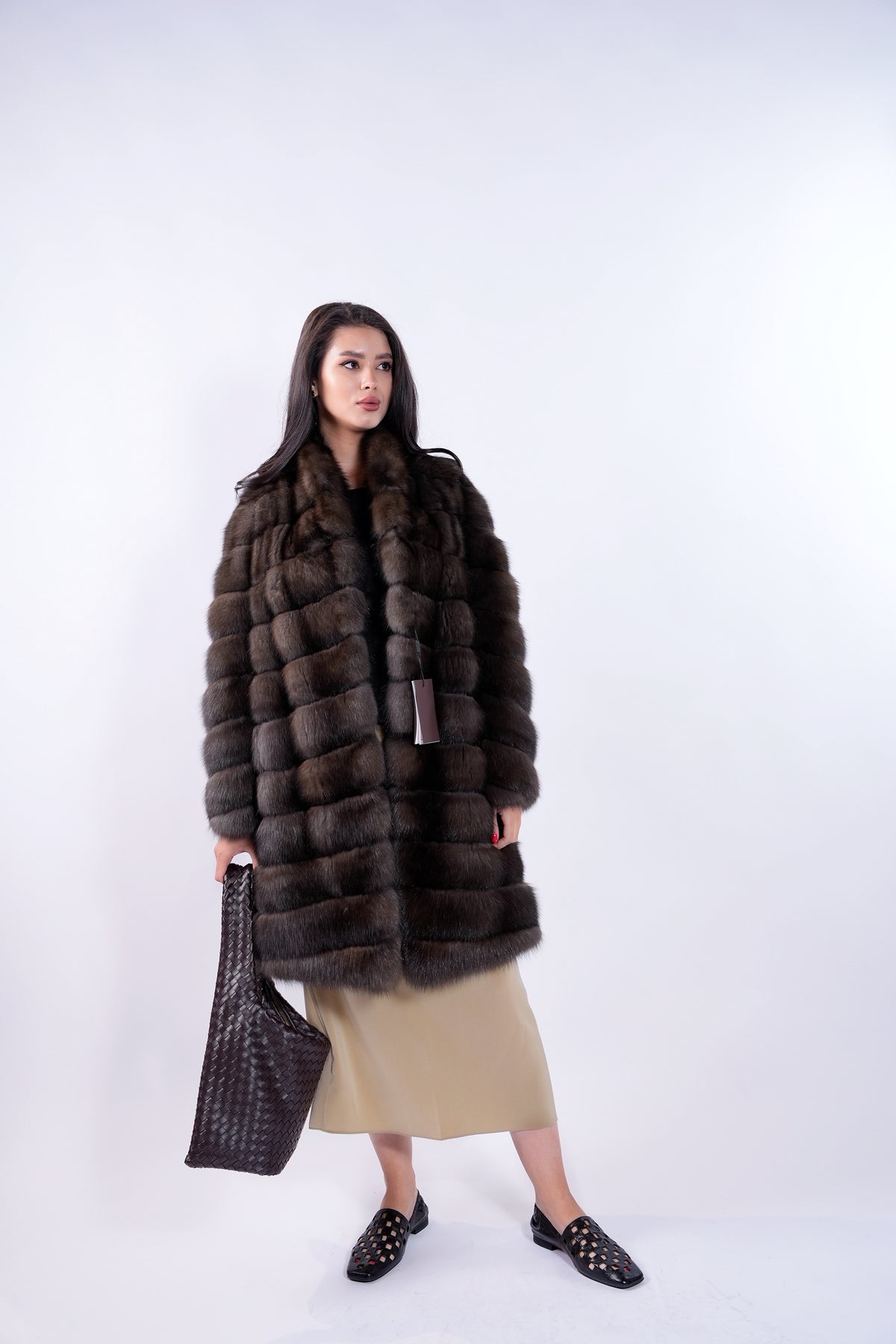 Barguzinsky Sable Midi Coat