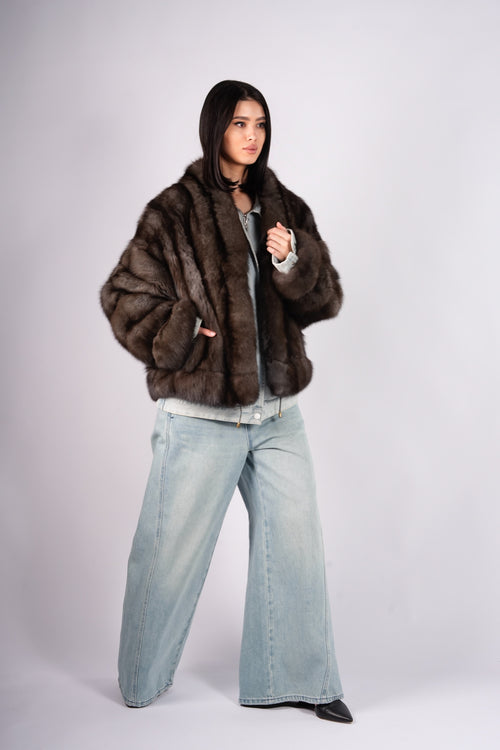 Barguzinsky Sable Bomber Jacket